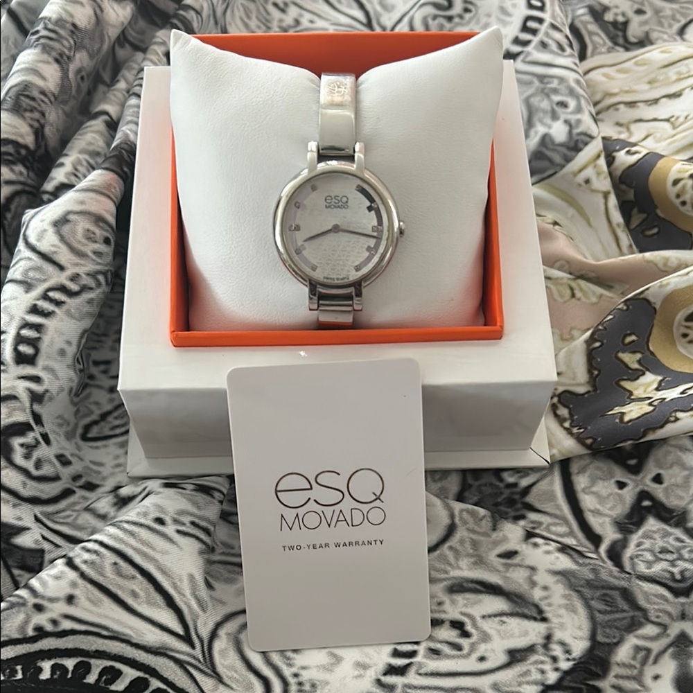 ESQ Movado Silver Watch